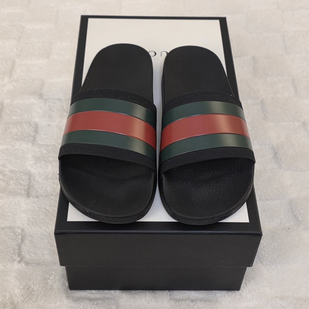 Gucci Pursuit 72 Slides Black/Red/Green (M7/W9)